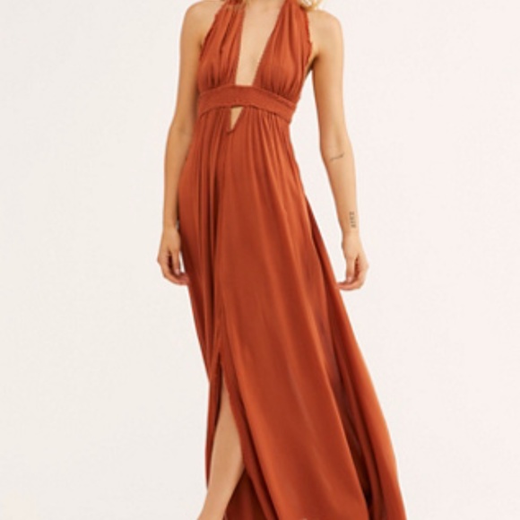 Free People Dresses & Skirts - Free People Look Into the Sun Maxi Dress in Myrrh XS